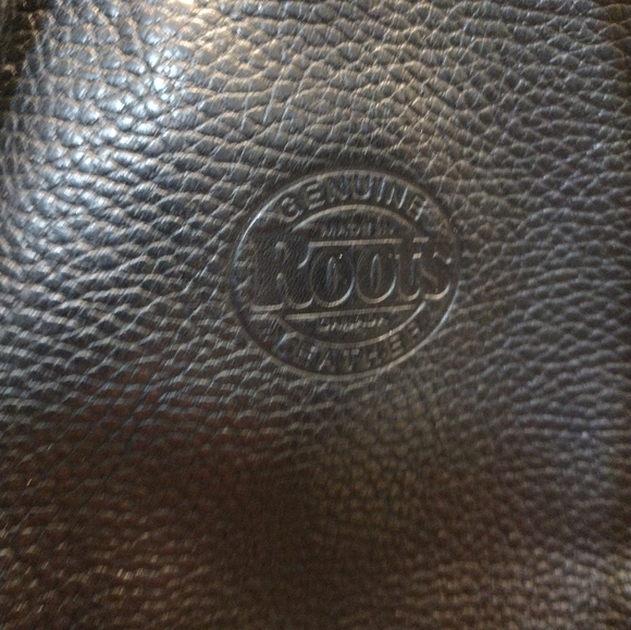 Vintage ROOTS Canada Brown Leather Mini back pack Bag Purse - Picture 3 of 5